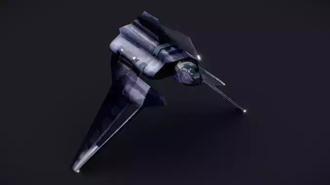 Star Wars Palpatines Theta Class Shuttle Low-poly 3D model