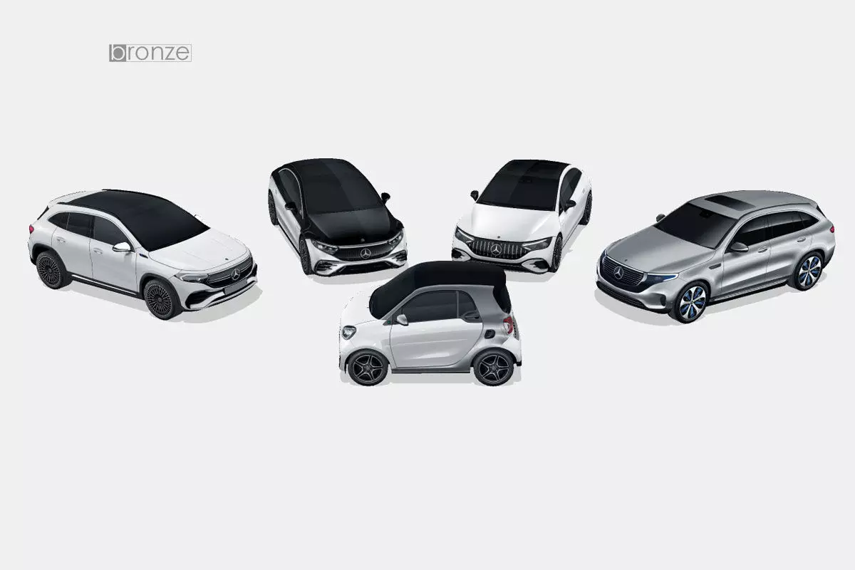 Mercedes-Benz EQ 5 car colection 3D Model Collection_0