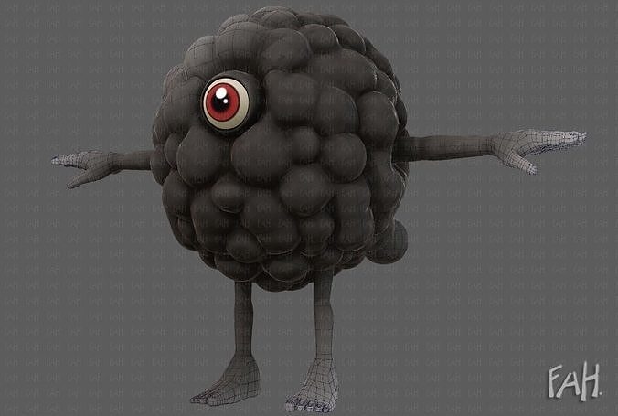 Monster V07 Low-poly 3D model