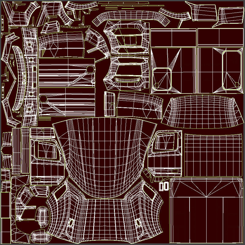 Peterbilt 579 truck Low-poly 3D model_44