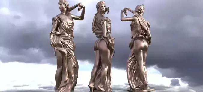 Aphrodite 3D Sculpture 2