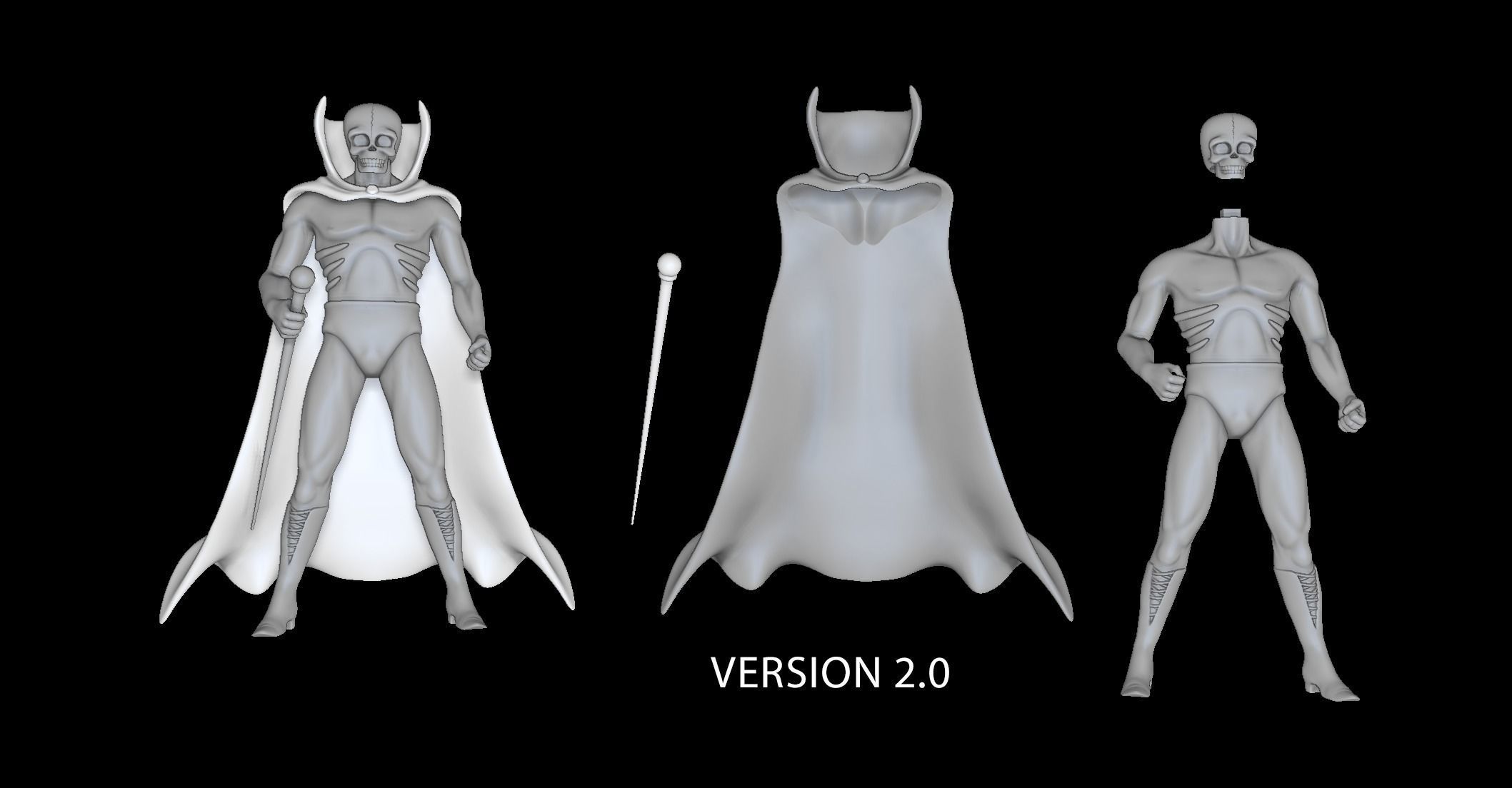 Fantaman Ogon Batto 3D print model_14