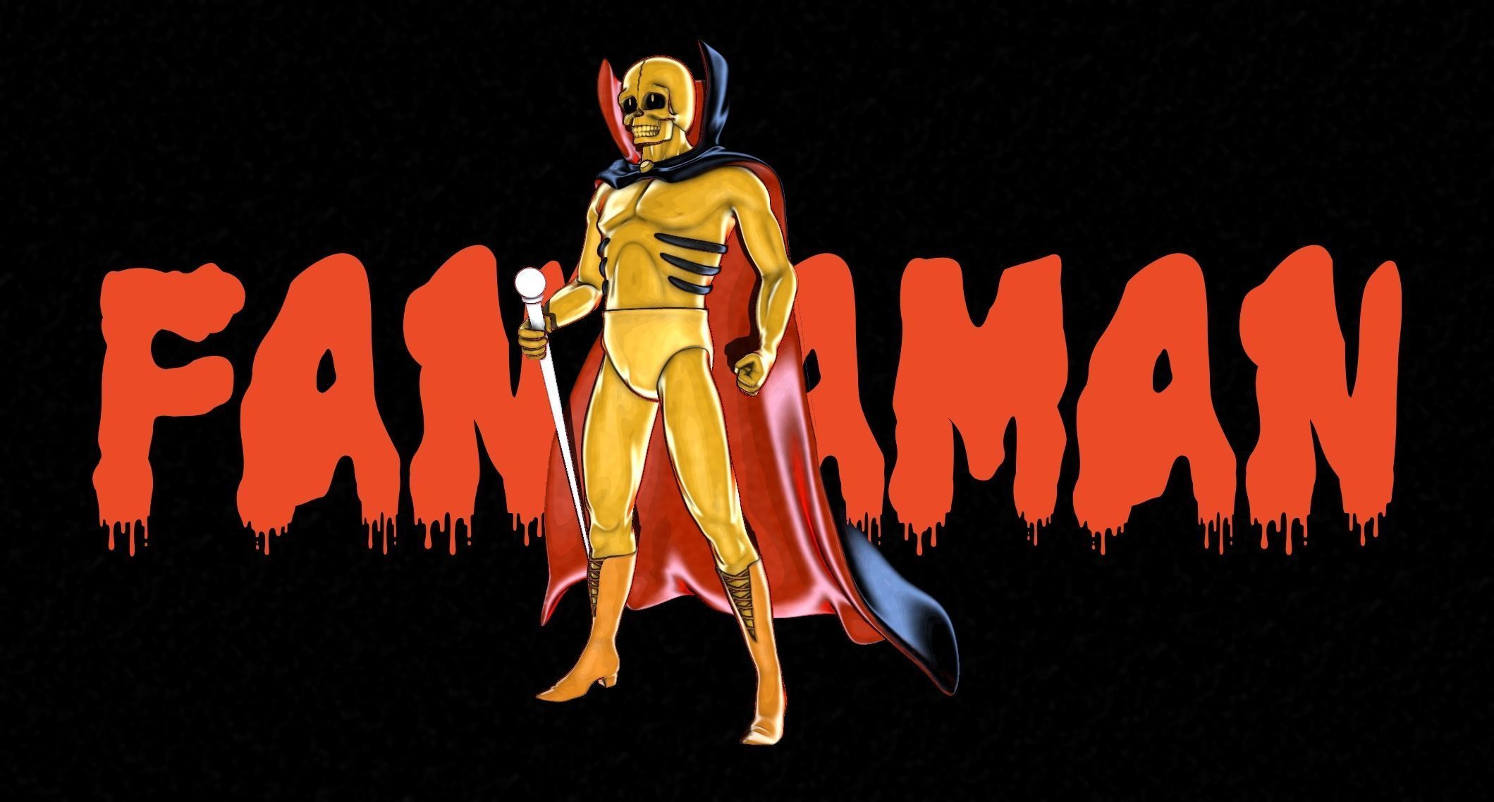 Fantaman Ogon Batto 3D print model_2