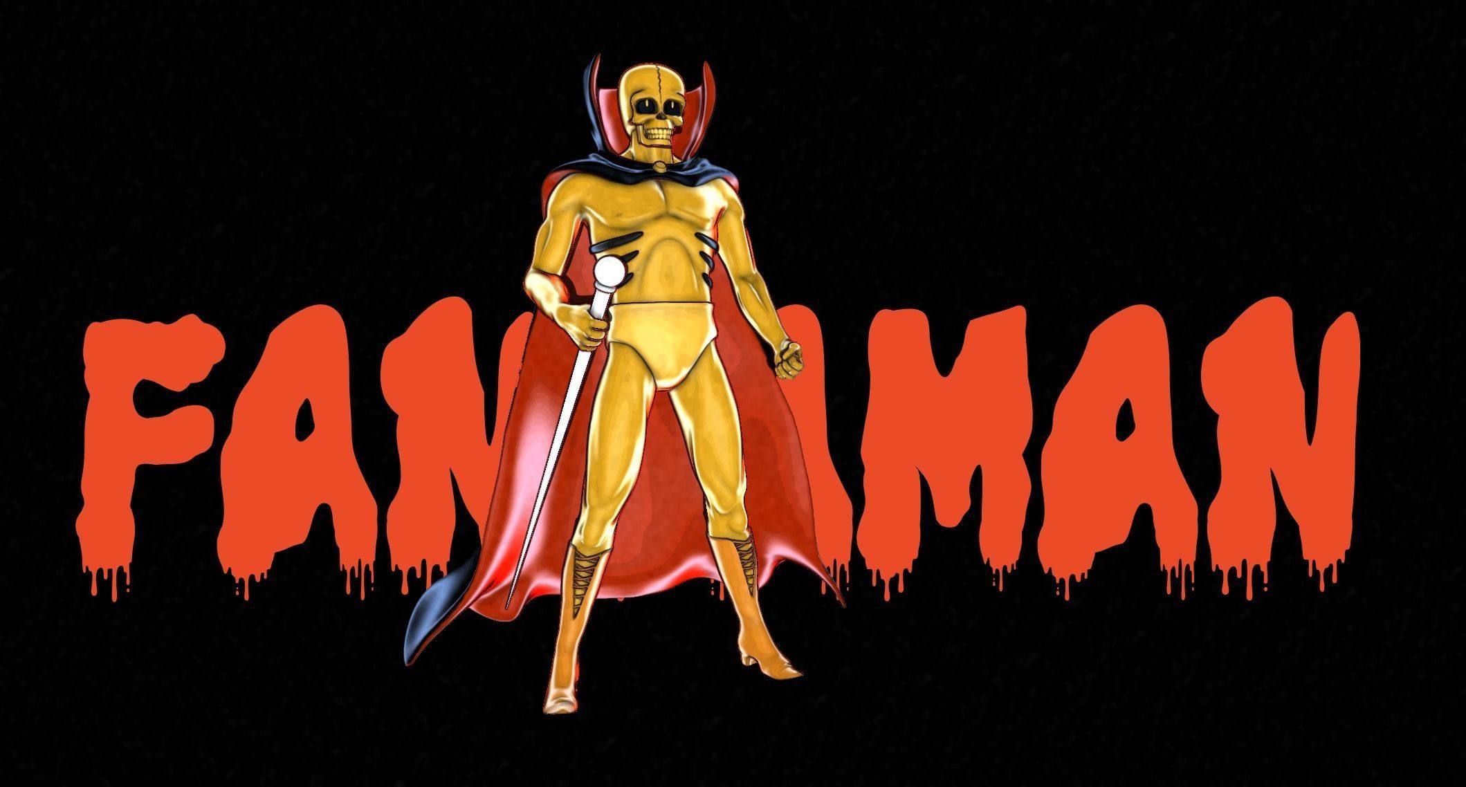 Fantaman Ogon Batto 3D print model_5