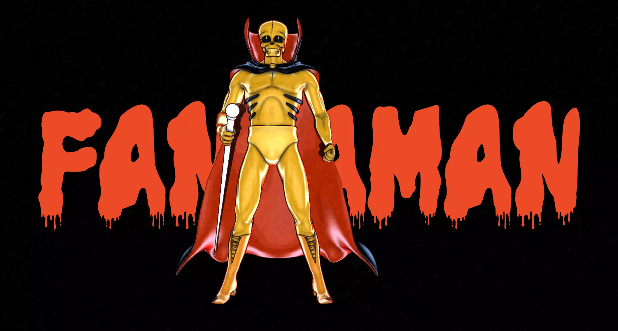 Fantaman Ogon Batto 3D print model_0