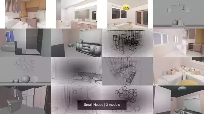 Small House 3D Model Collection