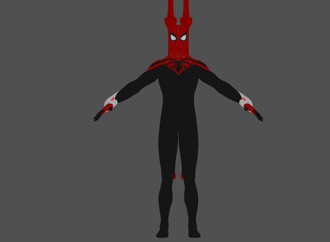 Superior Spider-Man Low-poly 3D model_1