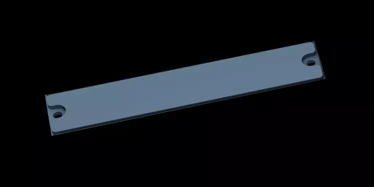 AIRBUS A320 OVERHEAD - BLANK LEFT PANEL 3D print model_0