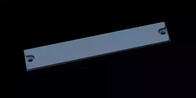AIRBUS A320 OVERHEAD - BLANK LEFT PANEL 3D print model