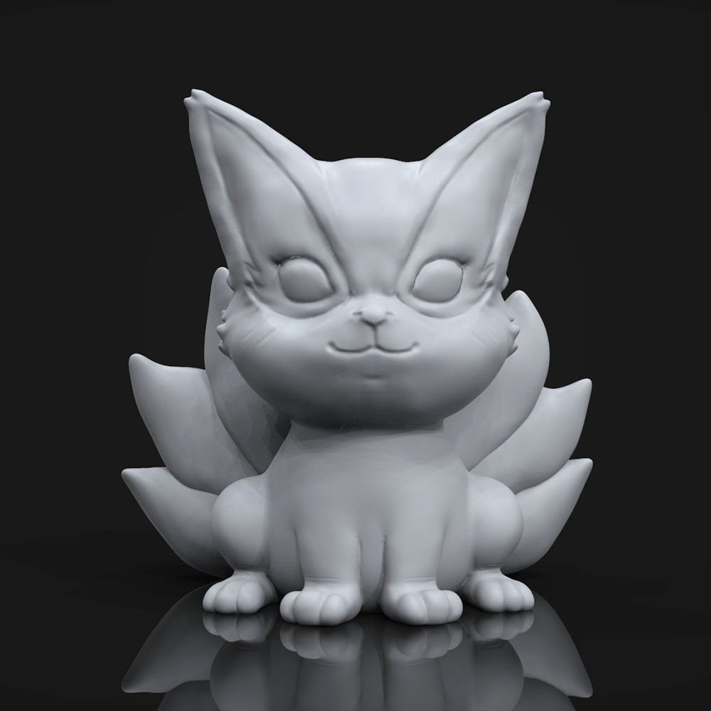 Kurama Bebe ADORNO Y LLAVERO 3D print model_6