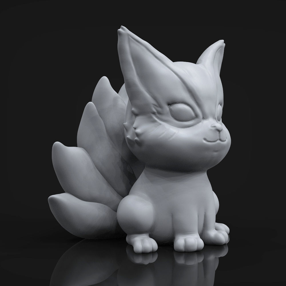 Kurama Bebe ADORNO Y LLAVERO 3D print model_5