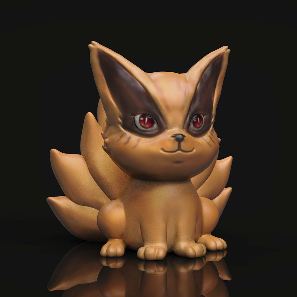 Kurama Bebe ADORNO Y LLAVERO 3D print model_2