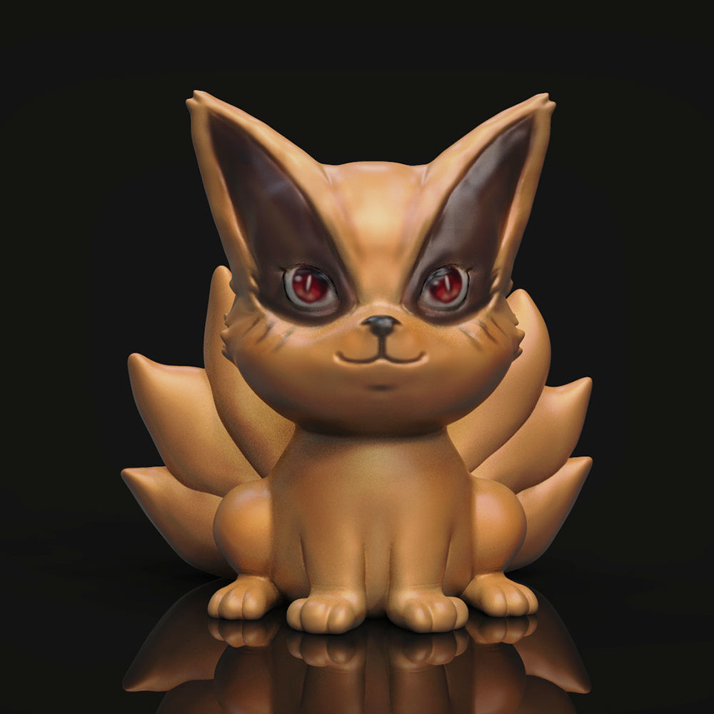 Kurama Bebe ADORNO Y LLAVERO 3D print model_1