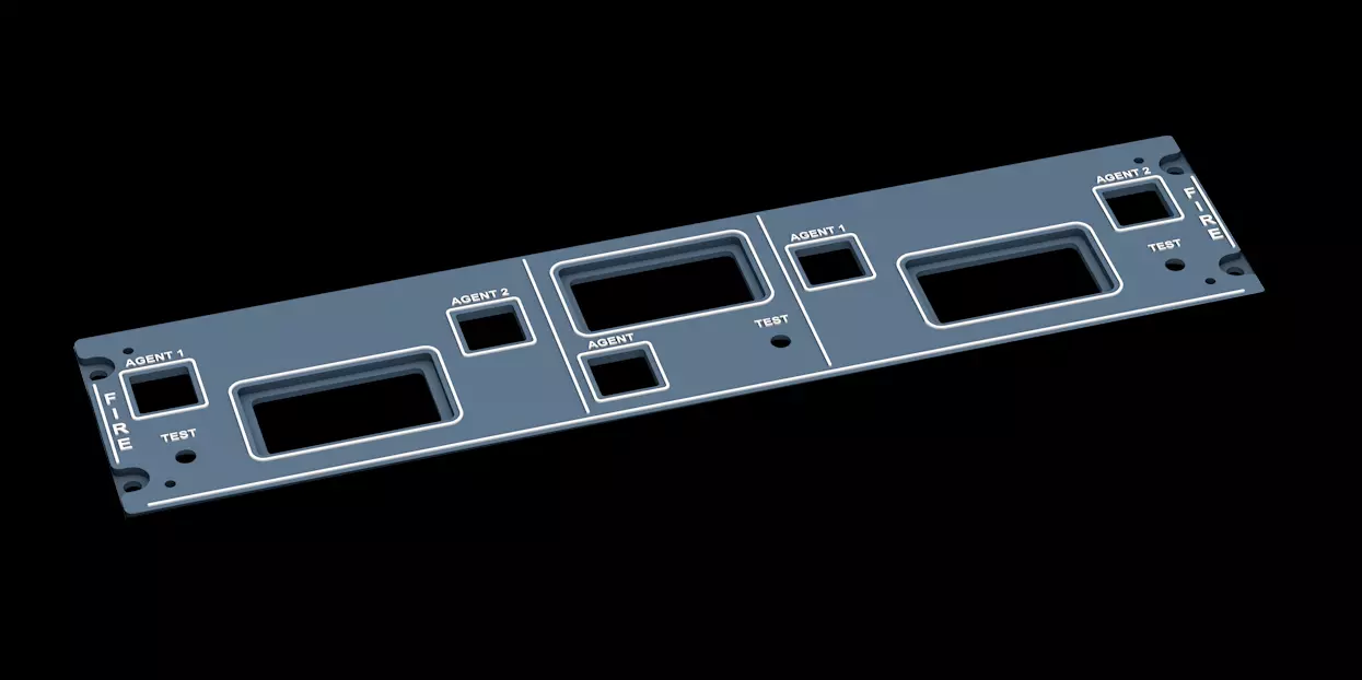 AIRBUS A320 OVERHEAD - FIRE PANEL 3D print model_0