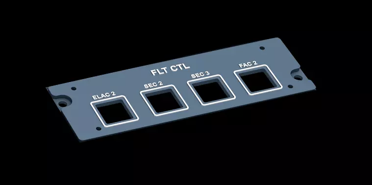 AIRBUS A320 OVERHEAD - FLTCTL RIGHT PANEL 3D print model