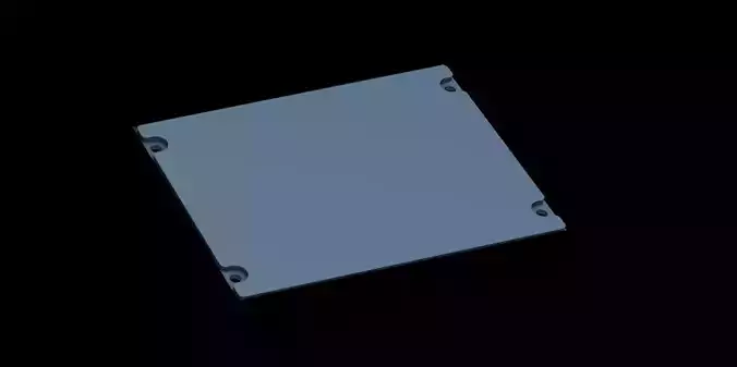 AIRBUS A320 OVERHEAD - UPPER BLANK RIGHT PANEL 3D print model