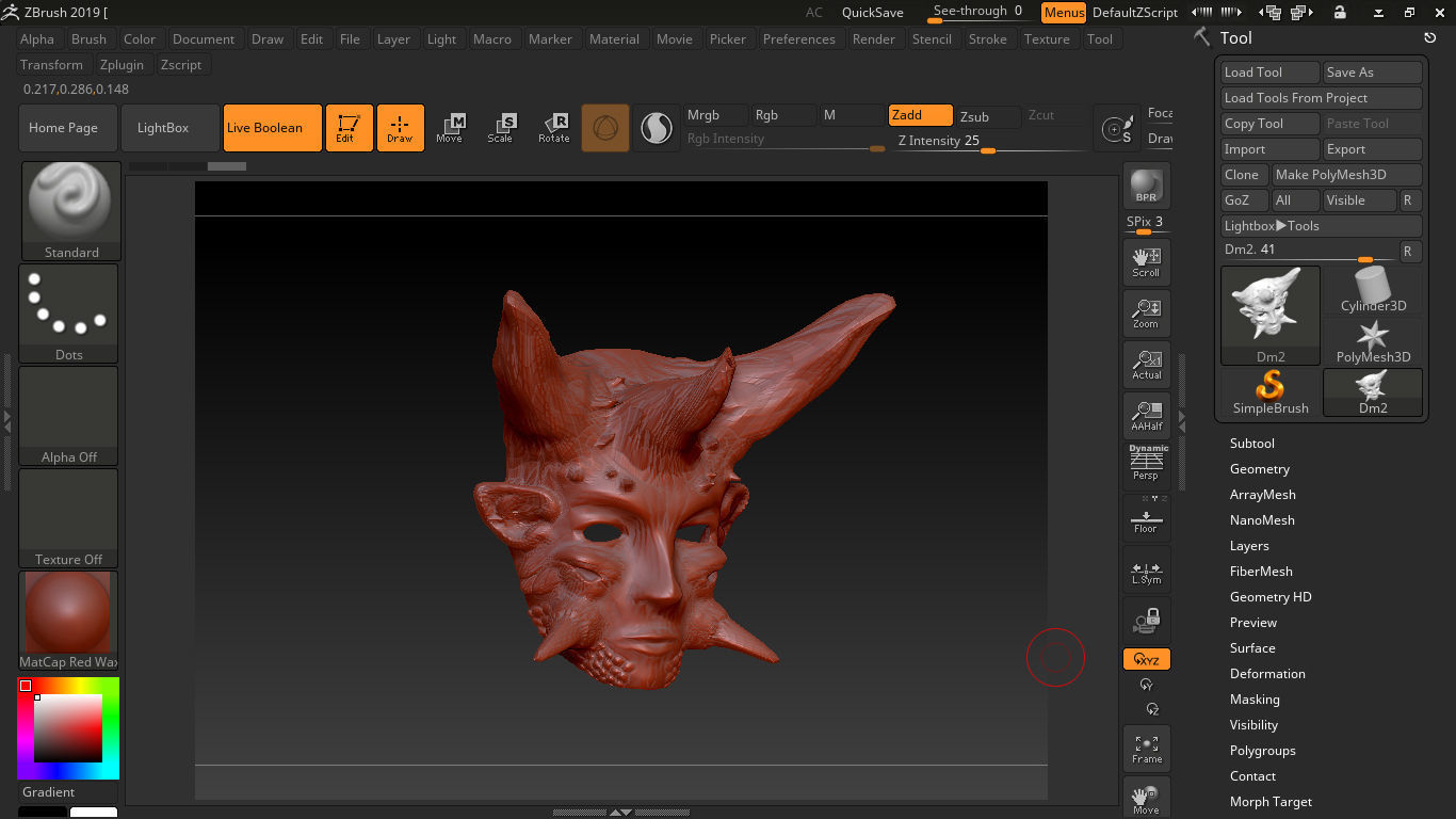 Devil Mask 2 3D print model_2