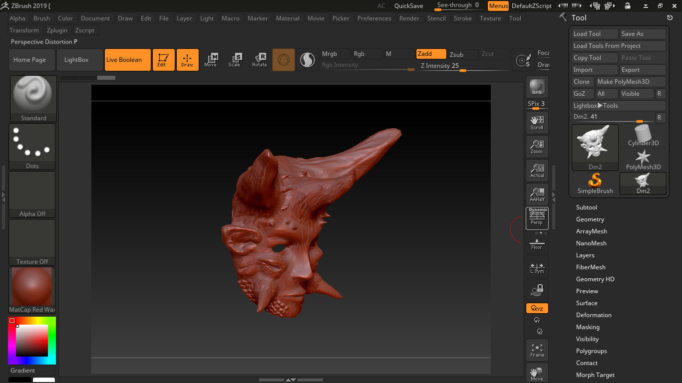 Devil Mask 2 3D print model_3
