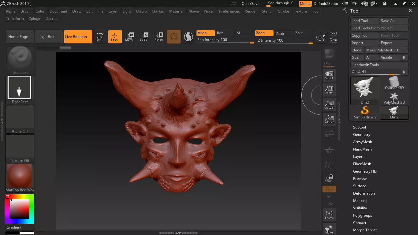 Devil Mask 2 3D print model_0