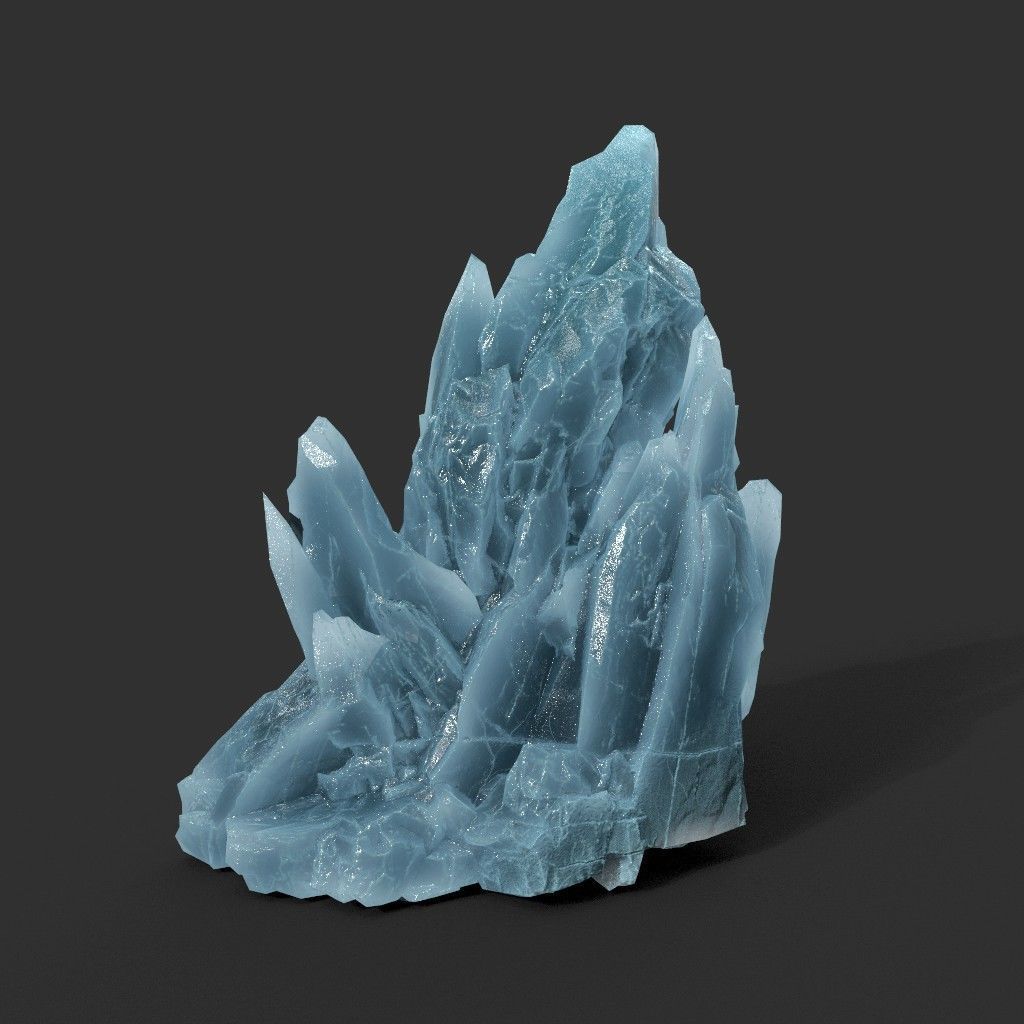 Scifi Spiky Ice 220616 - Ultra HD 16K Textures Low-poly 3D model_7