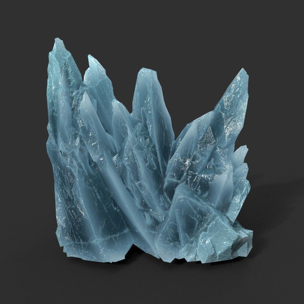 Scifi Spiky Ice 220616 - Ultra HD 16K Textures Low-poly 3D model_5