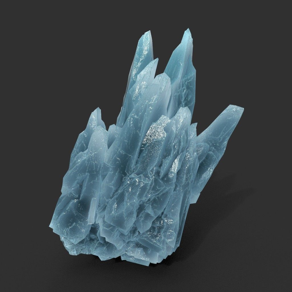 Scifi Spiky Ice 220616 - Ultra HD 16K Textures Low-poly 3D model_11