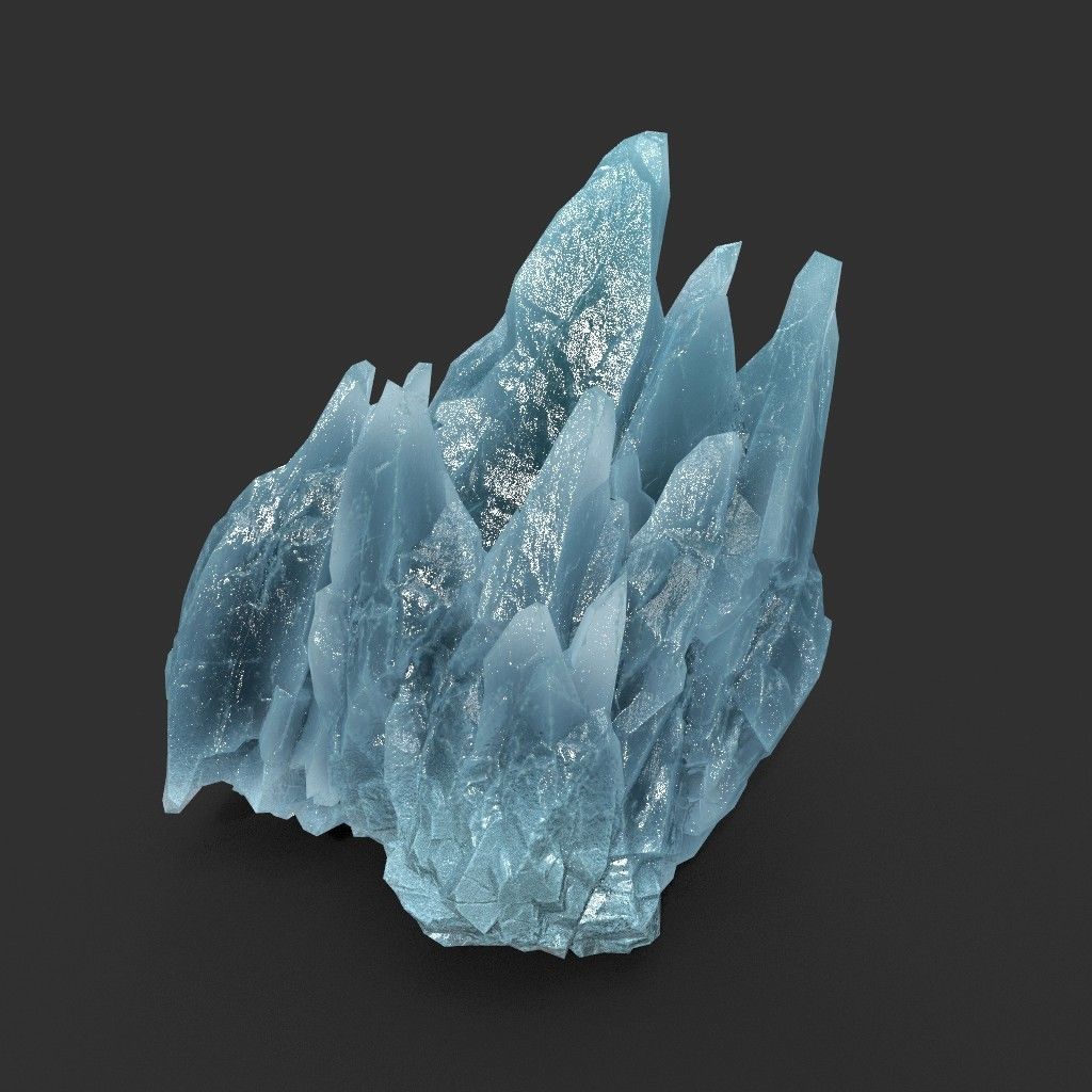 Scifi Spiky Ice 220616 - Ultra HD 16K Textures Low-poly 3D model_13