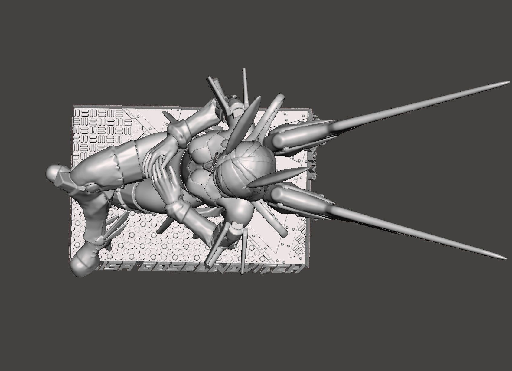 ALISA BOSCONOVITCH -TEKKEN 7 taunt  HI-Poly STL for 3D printing 3D print model_5