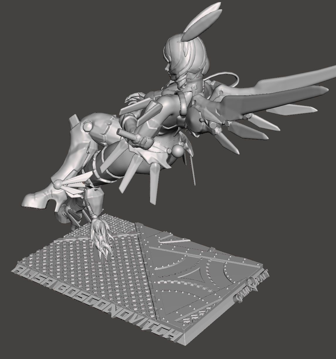 ALISA BOSCONOVITCH -TEKKEN 7 taunt  HI-Poly STL for 3D printing 3D print model_2