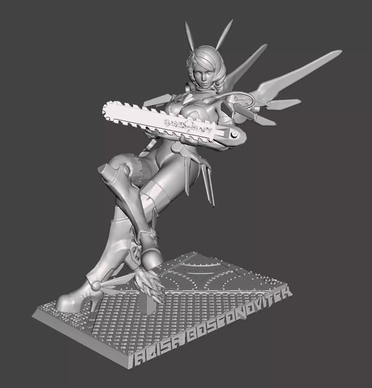 ALISA BOSCONOVITCH -TEKKEN 7 taunt  HI-Poly STL for 3D printing 3D print model_0