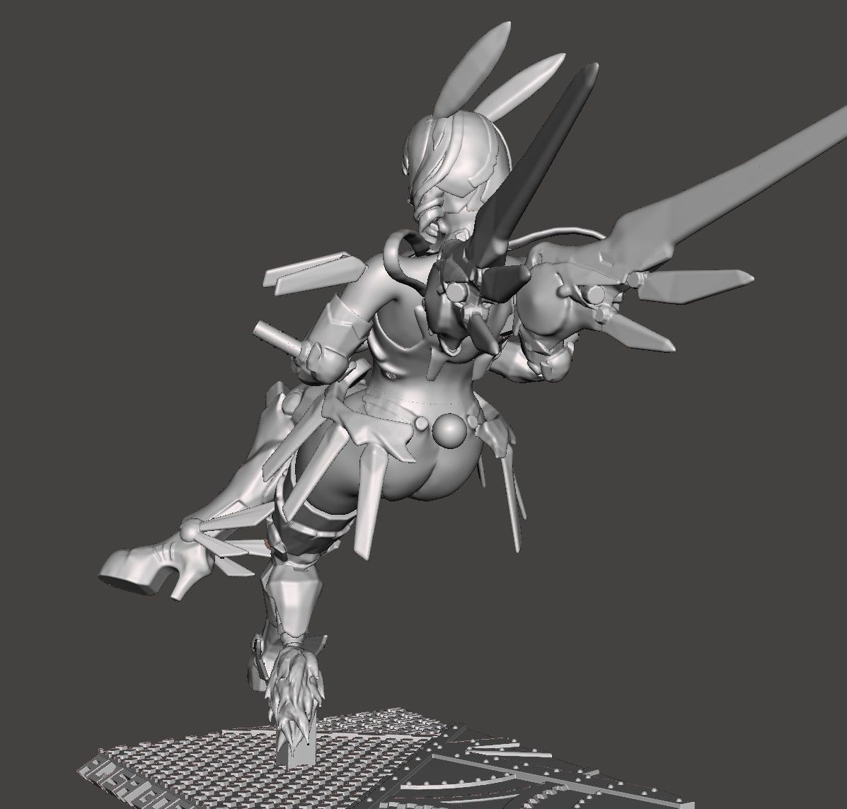 ALISA BOSCONOVITCH -TEKKEN 7 taunt  HI-Poly STL for 3D printing 3D print model_4