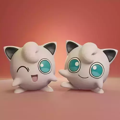 Pokemon - Jigglypuff with 2 different poses