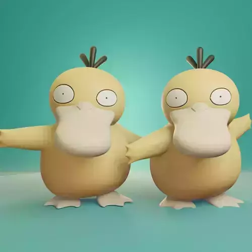 Pokemon - Psyduck with 2 different poses