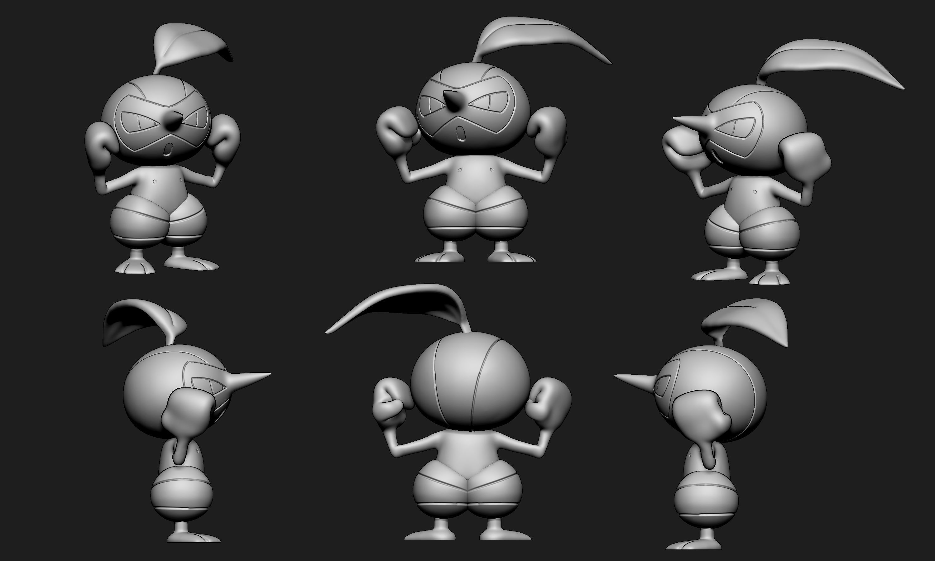 Pokemon - Seedot Nuzleaf and Shiftry with 2 poses each 3D print model_17