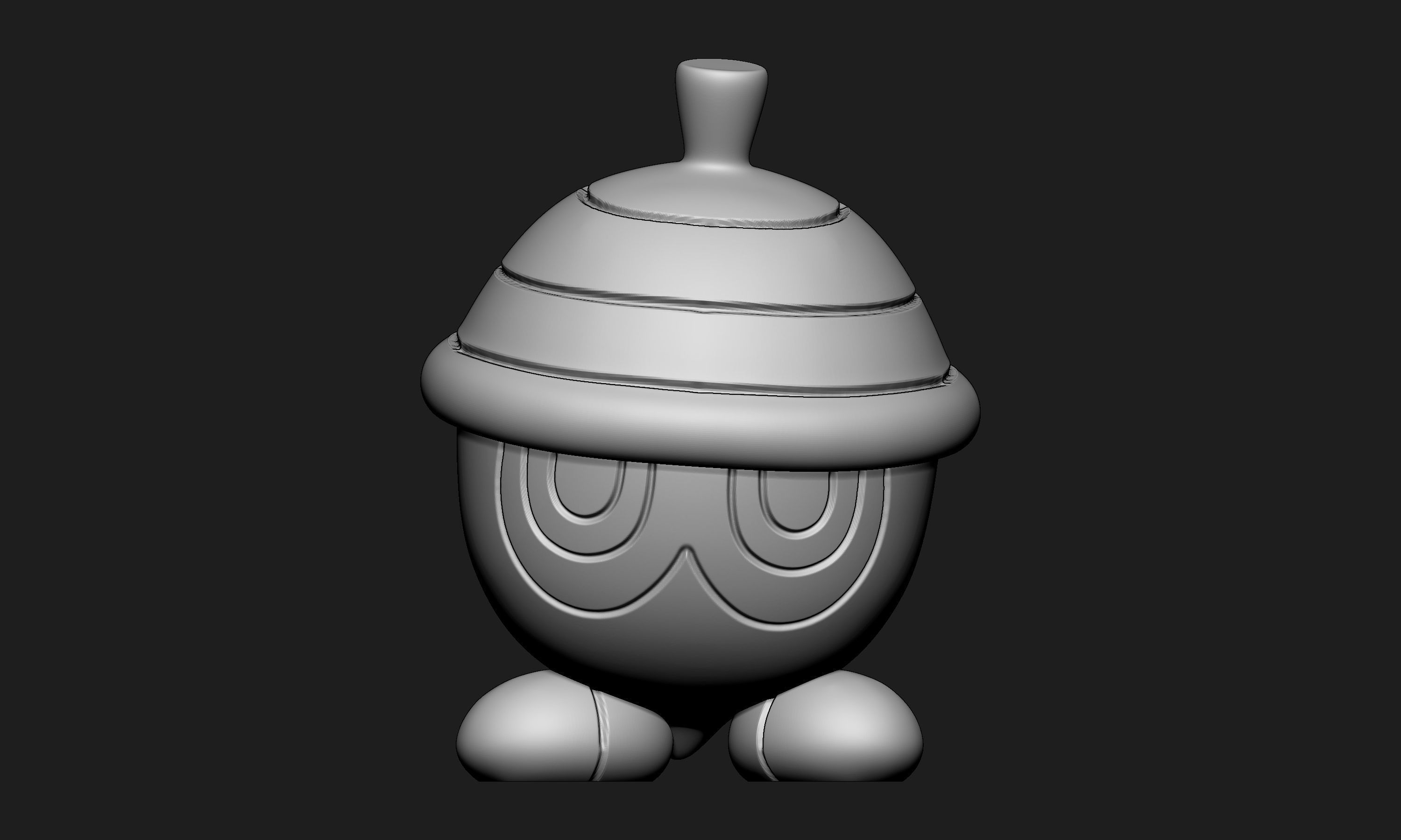 Pokemon - Seedot Nuzleaf and Shiftry with 2 poses each 3D print model_8