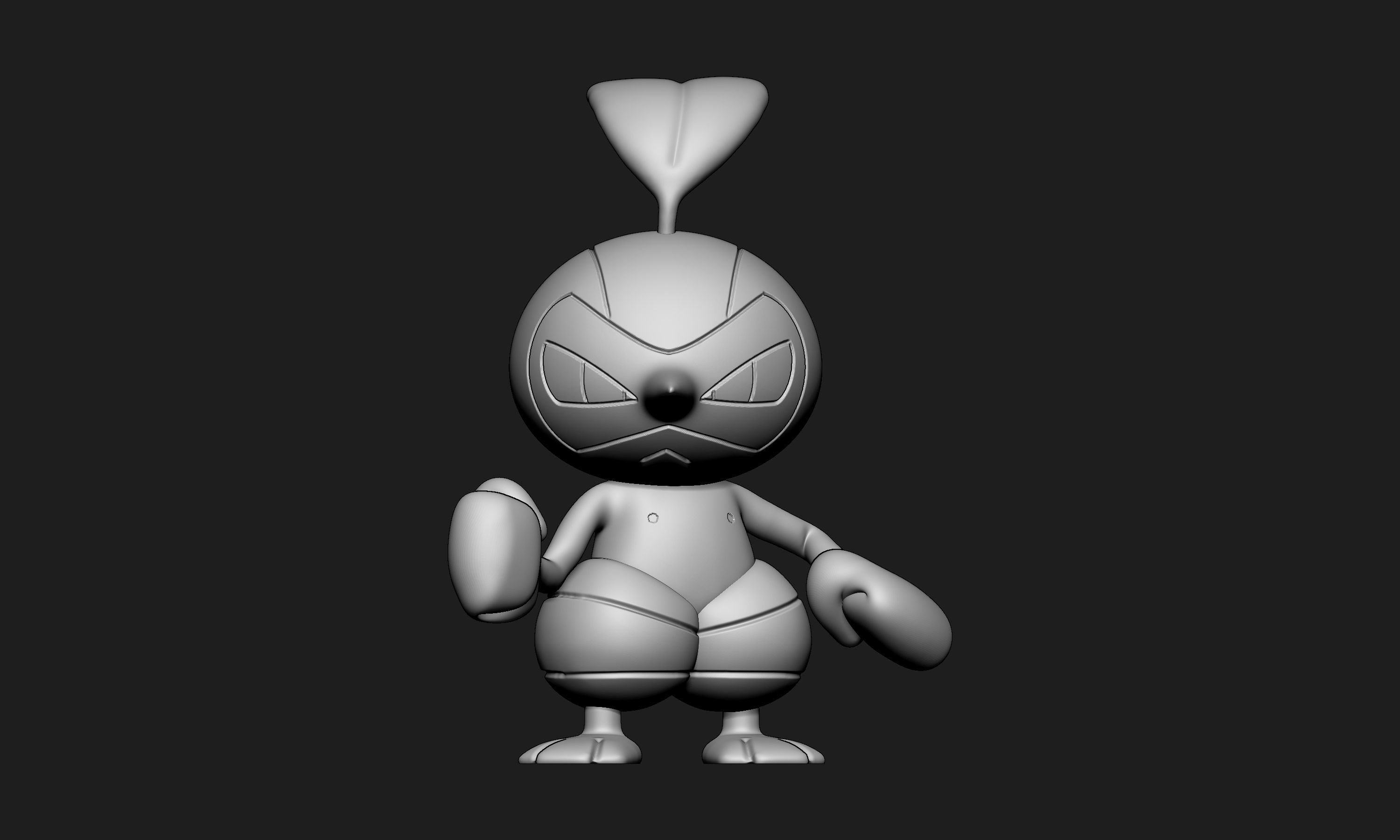 Pokemon - Seedot Nuzleaf and Shiftry with 2 poses each 3D print model_13