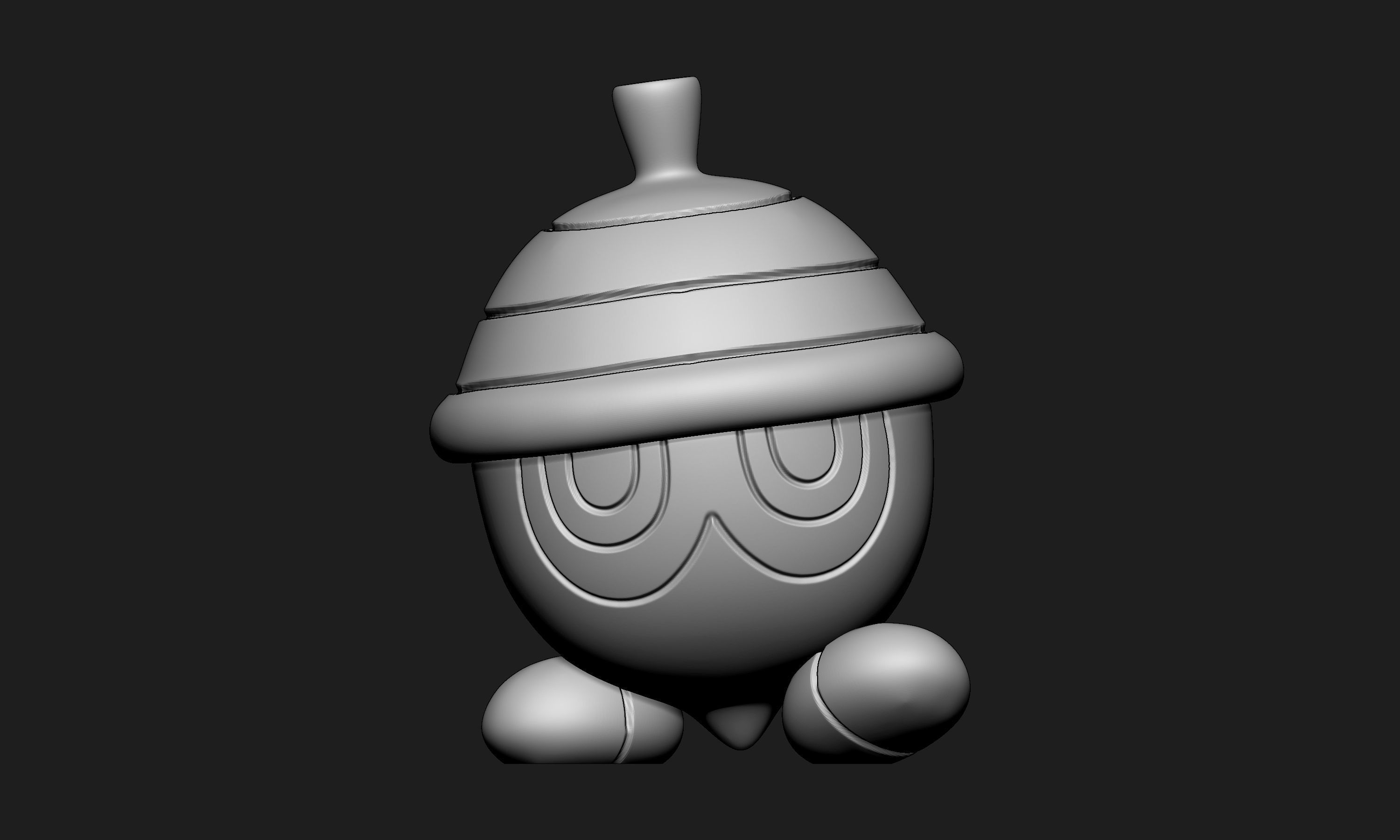 Pokemon - Seedot Nuzleaf and Shiftry with 2 poses each 3D print model_4