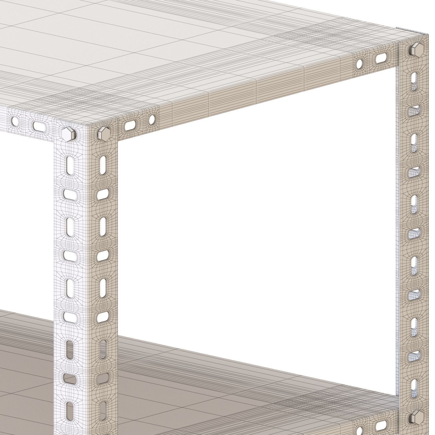 Hay Shelving Unit 2 3D model_5
