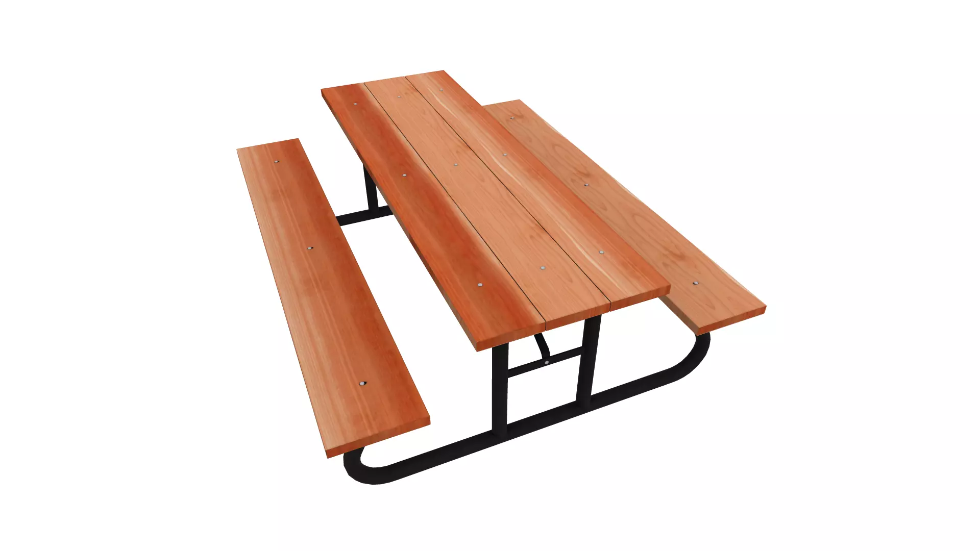 Picnic Table Low-poly 3D model