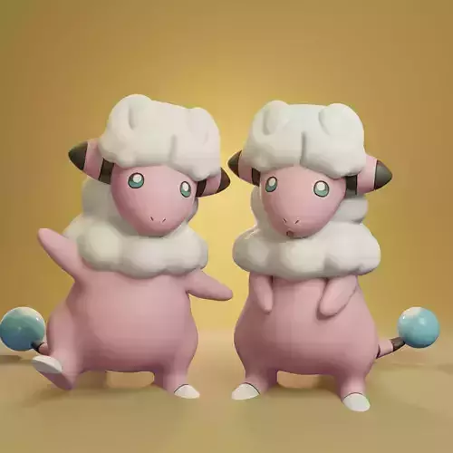 Pokemon - Flaaffy with 2 different poses