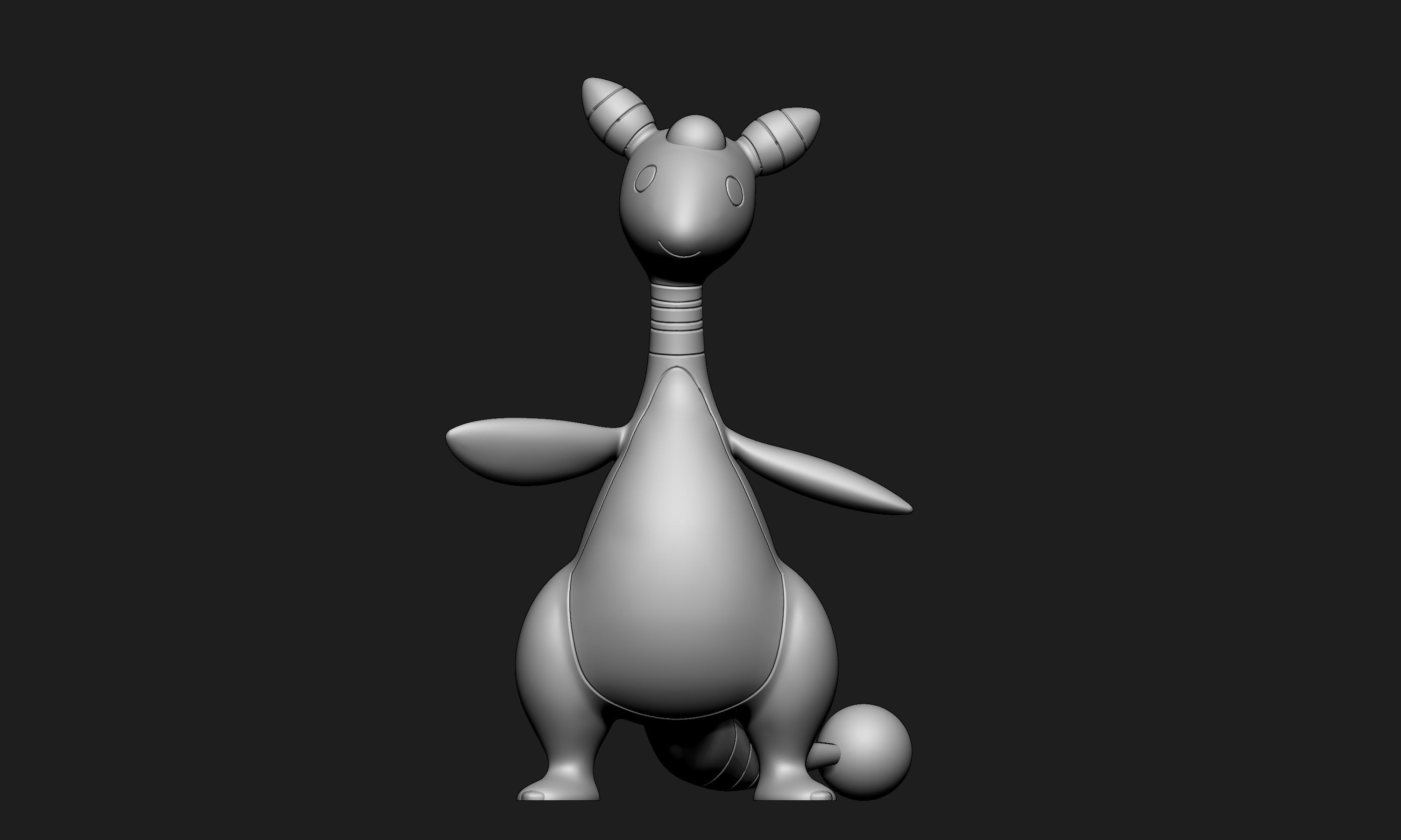 Pokemon - Ampharos with 2 different poses 3D print model_7