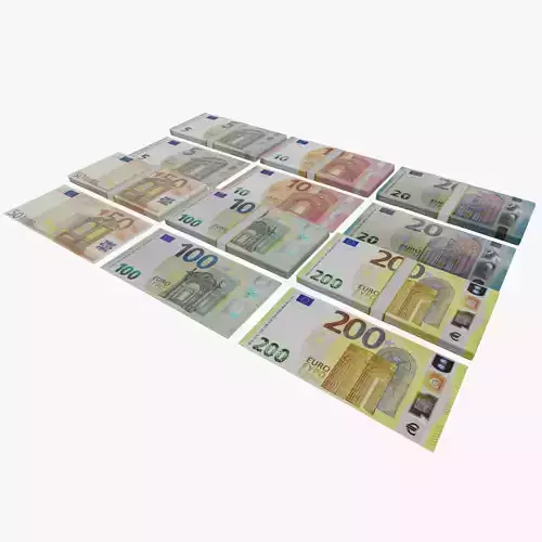 Banknotes Euro  3D model