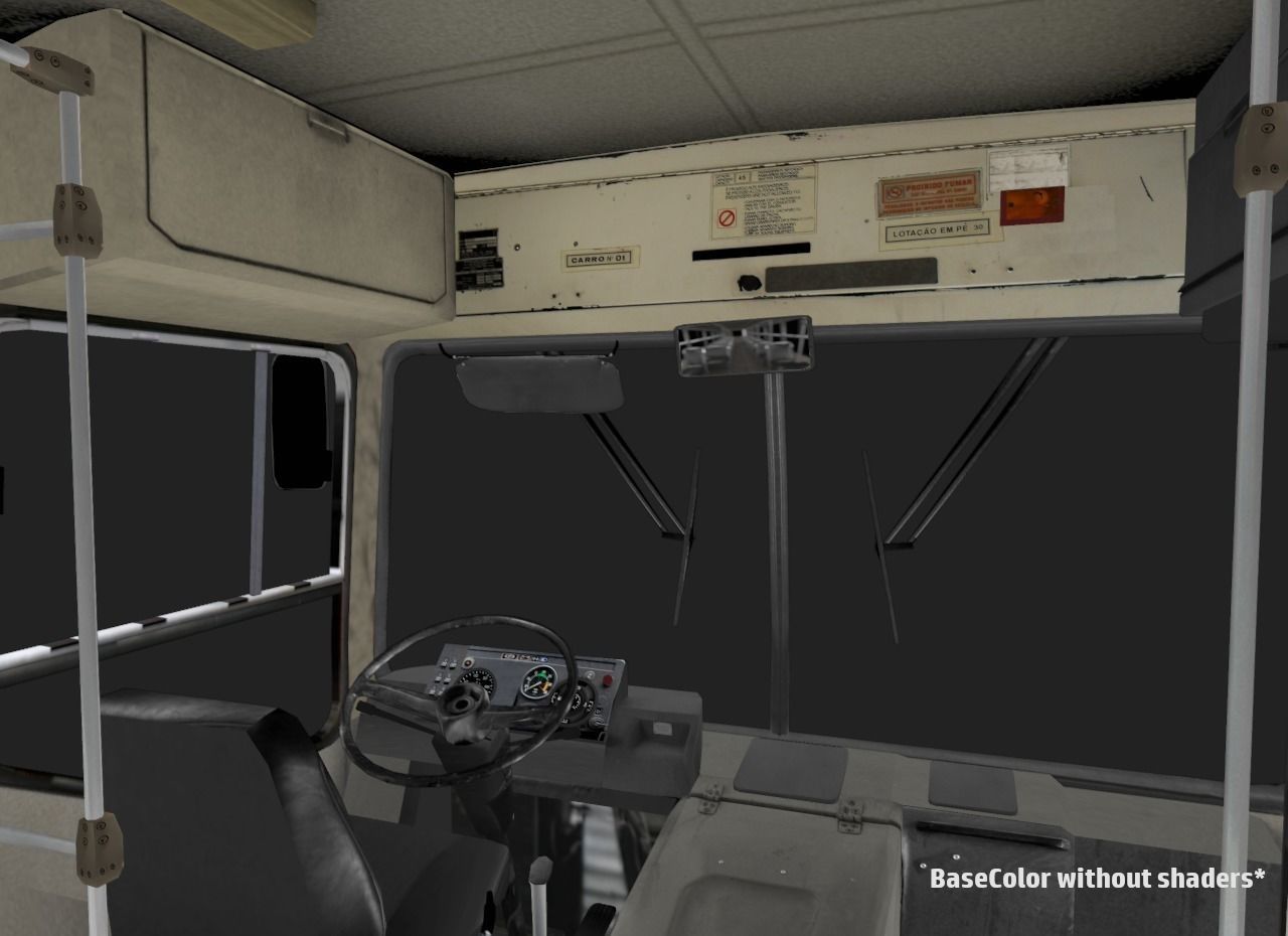 Urban Bus Low-poly 3D model_20