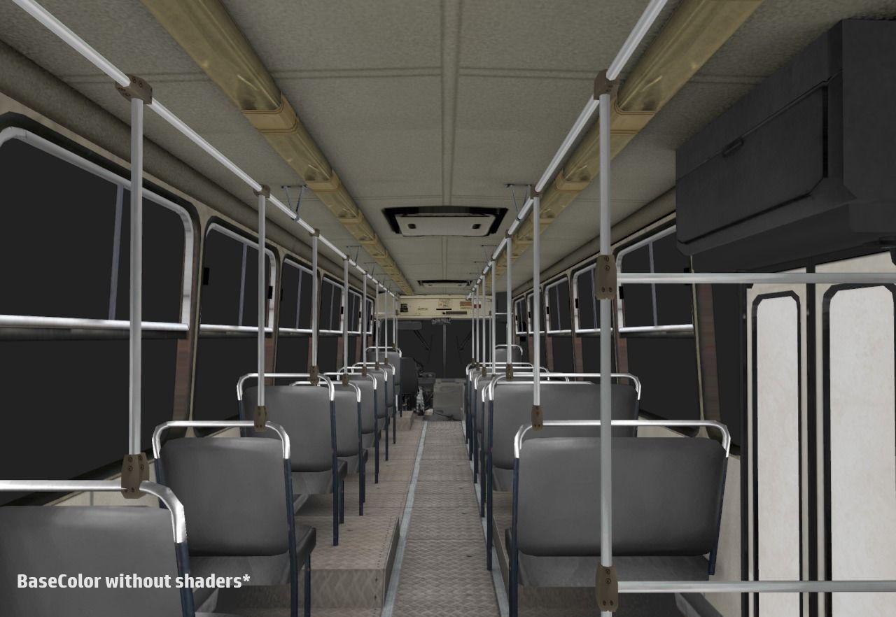 Urban Bus Low-poly 3D model_21