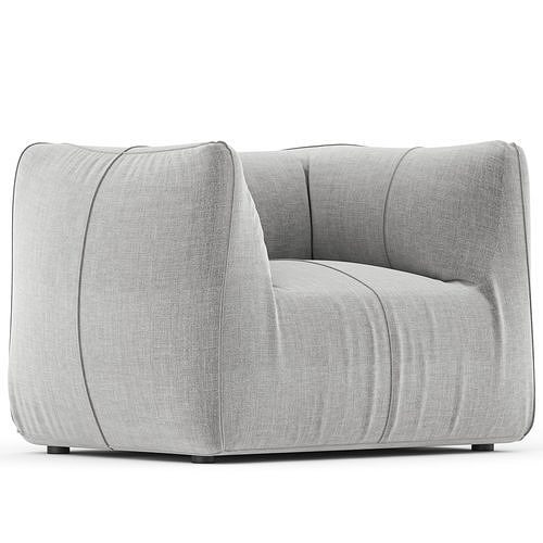 BB Italia LE BAMBOLE armchair 3D model 5