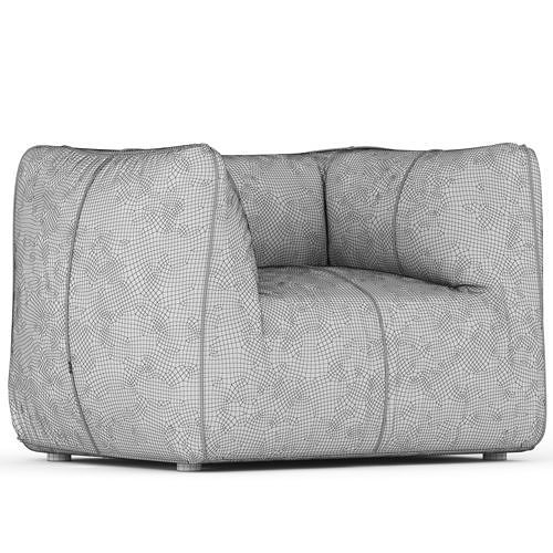 BB Italia LE BAMBOLE armchair 3D model 4