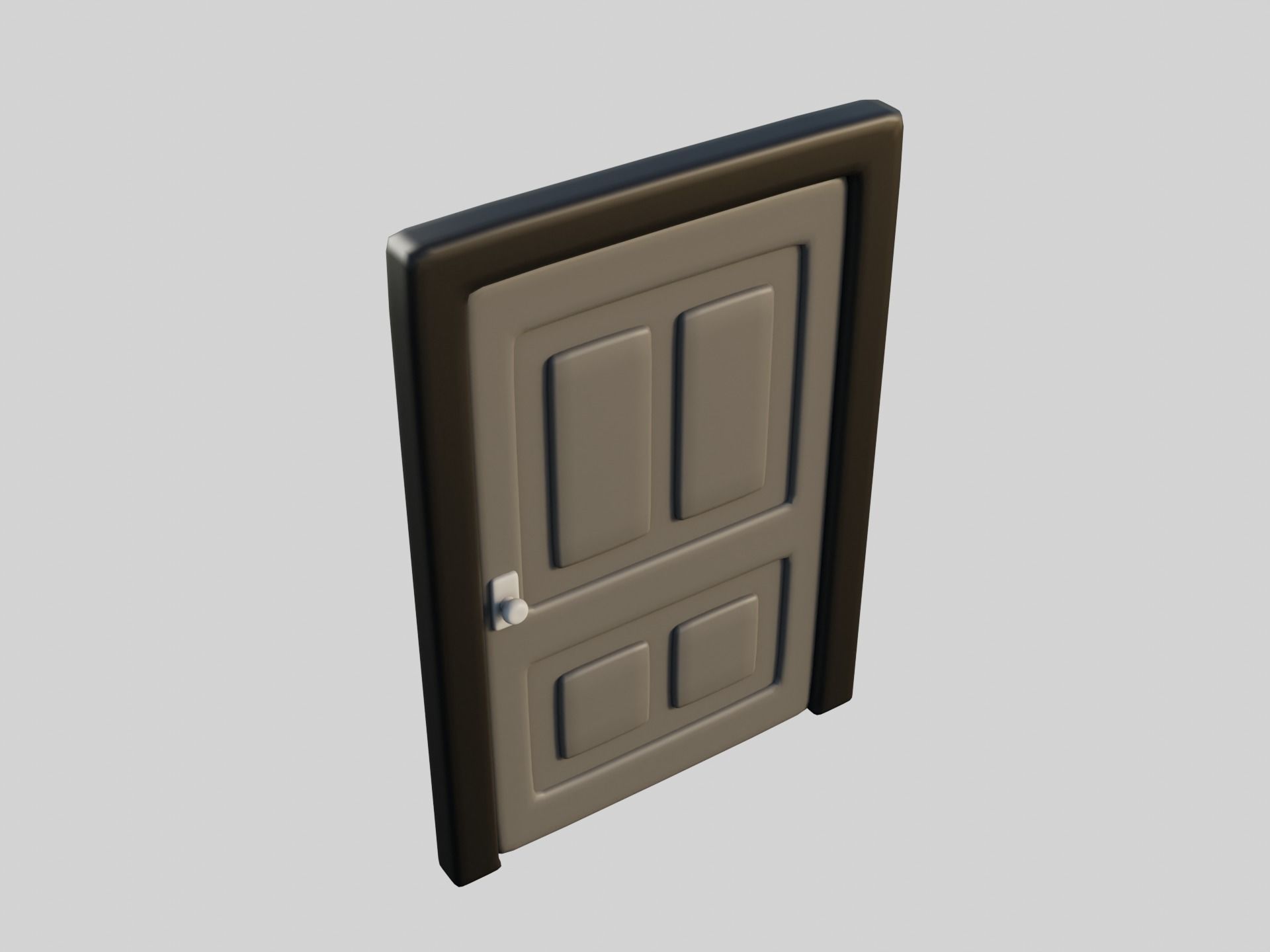 Cartoon Doors Collection 1 Low-poly 3D model_39