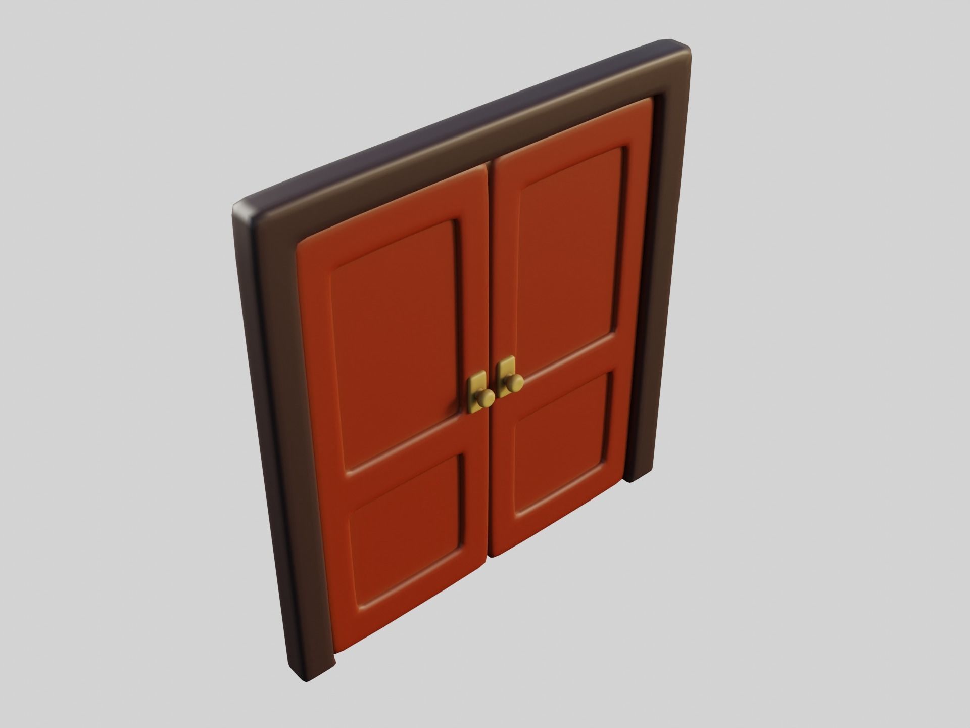 Cartoon Doors Collection 1 Low-poly 3D model_14