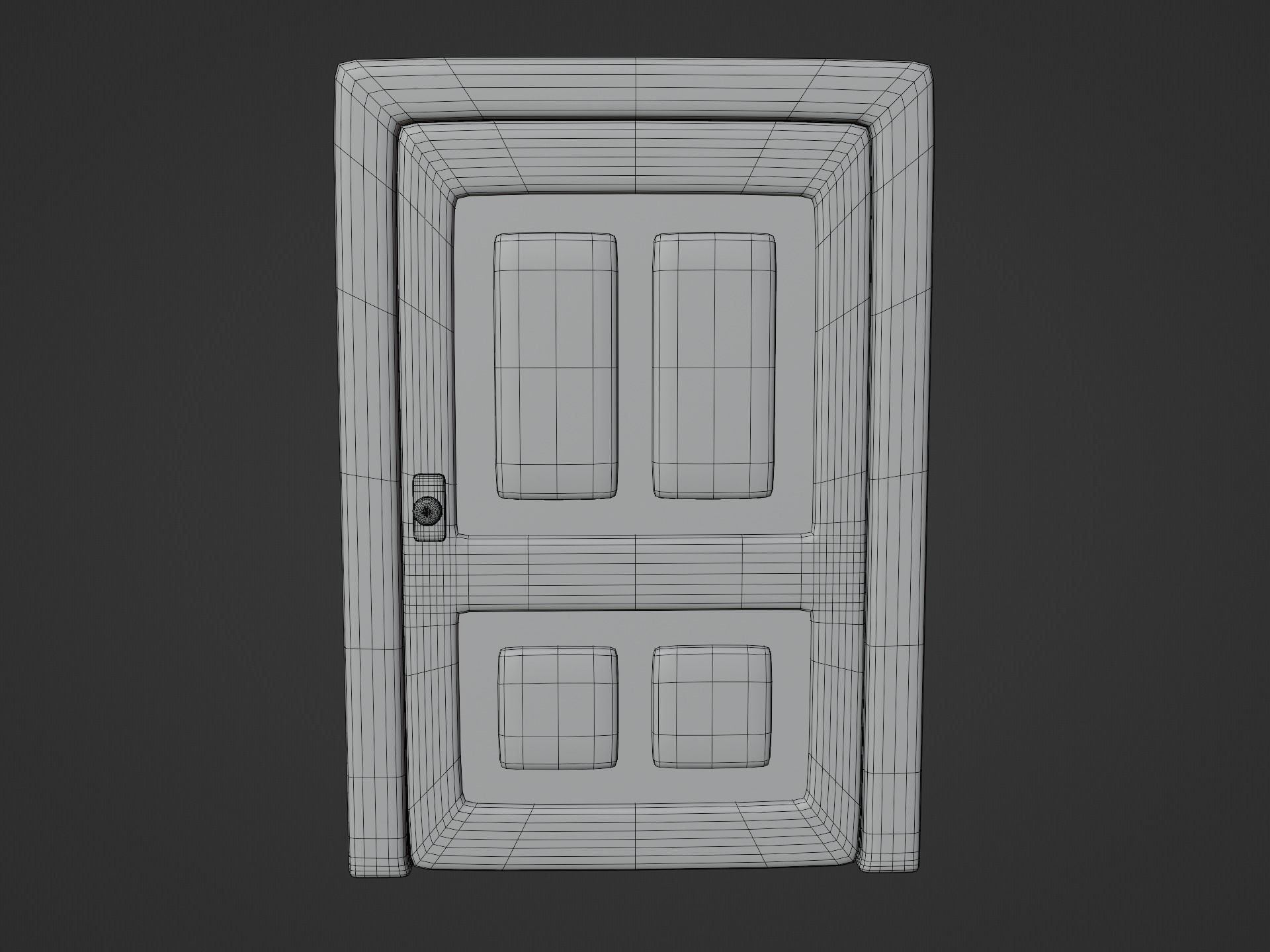 Cartoon Doors Collection 1 Low-poly 3D model_40