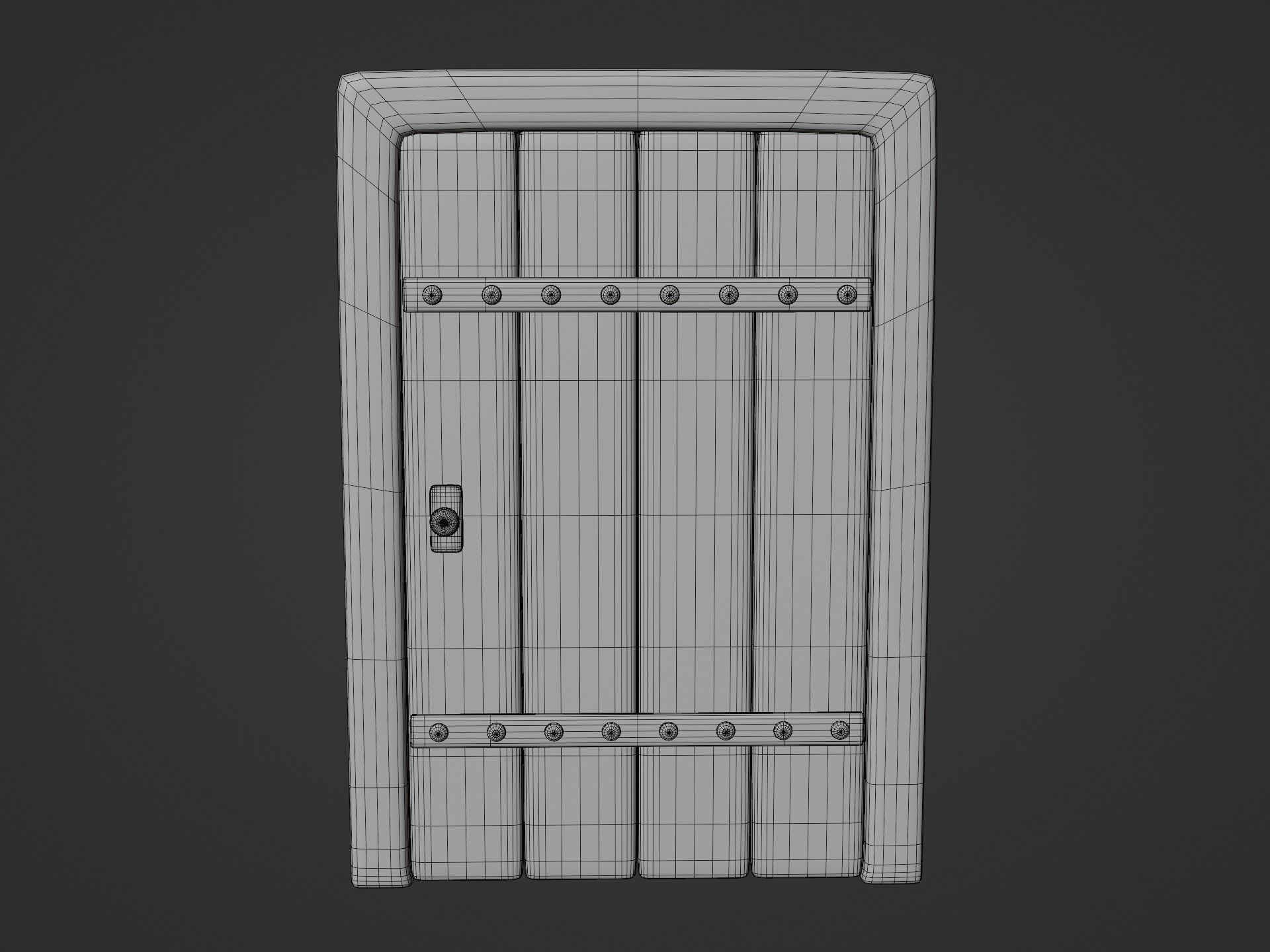 Cartoon Doors Collection 1 Low-poly 3D model_20